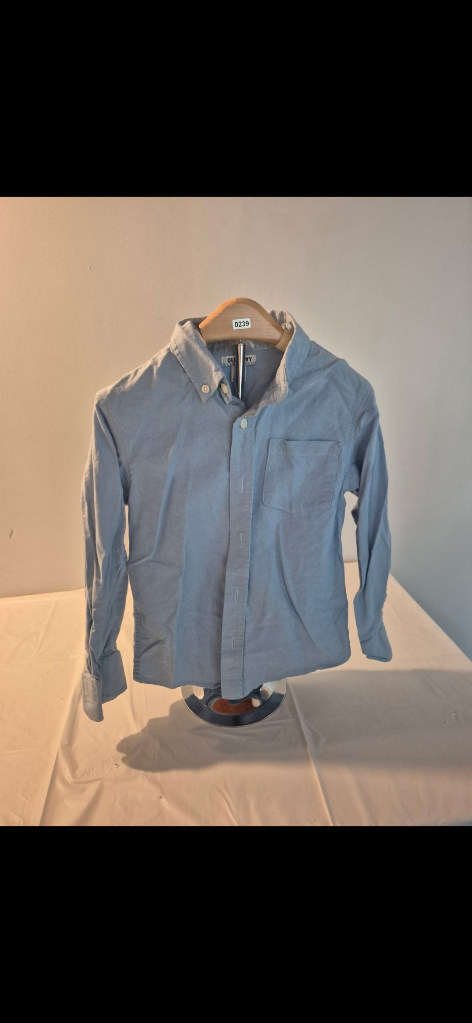 Boys long sleeved dress shirt button up.