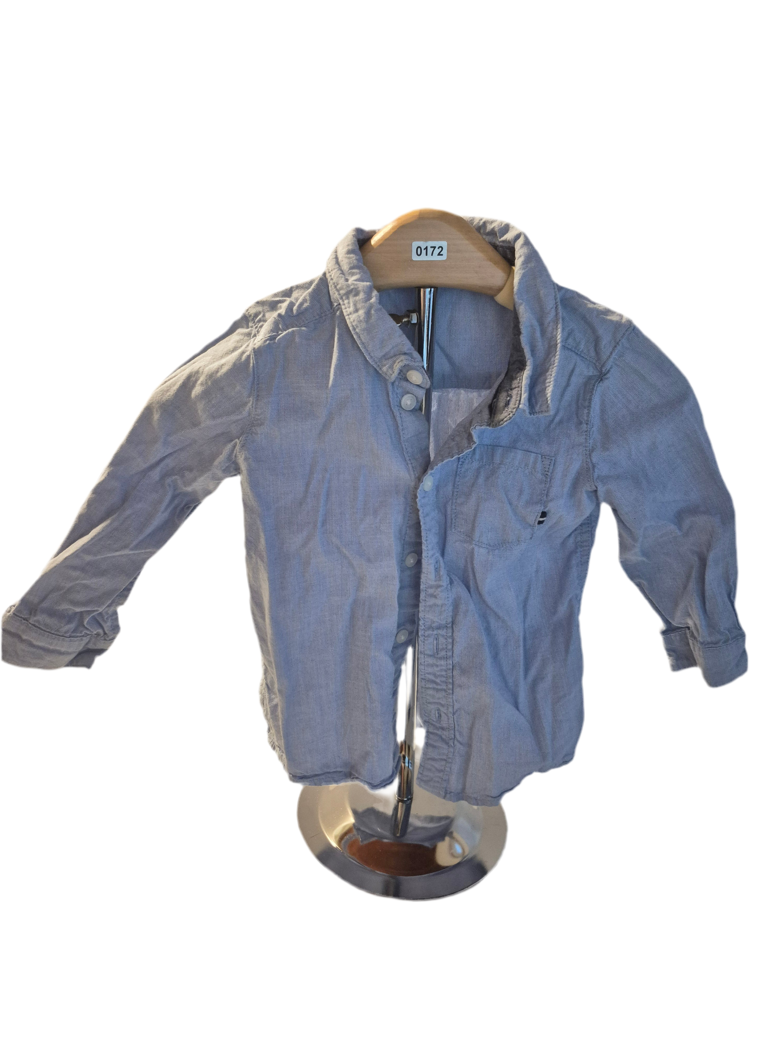 H&M blue button long sleeve (dress shirt)