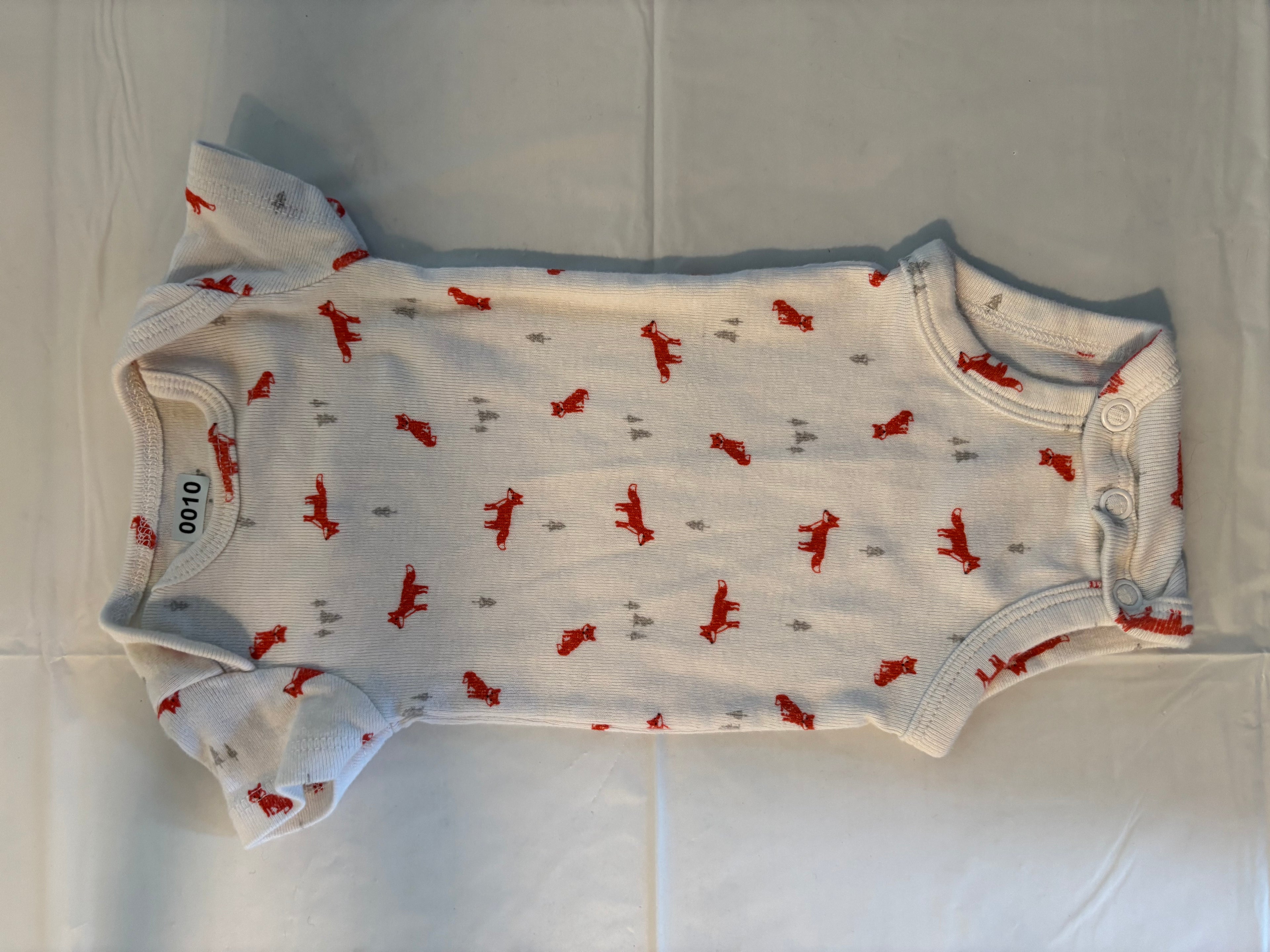 White and brown fox onesie & jogger pants (set)