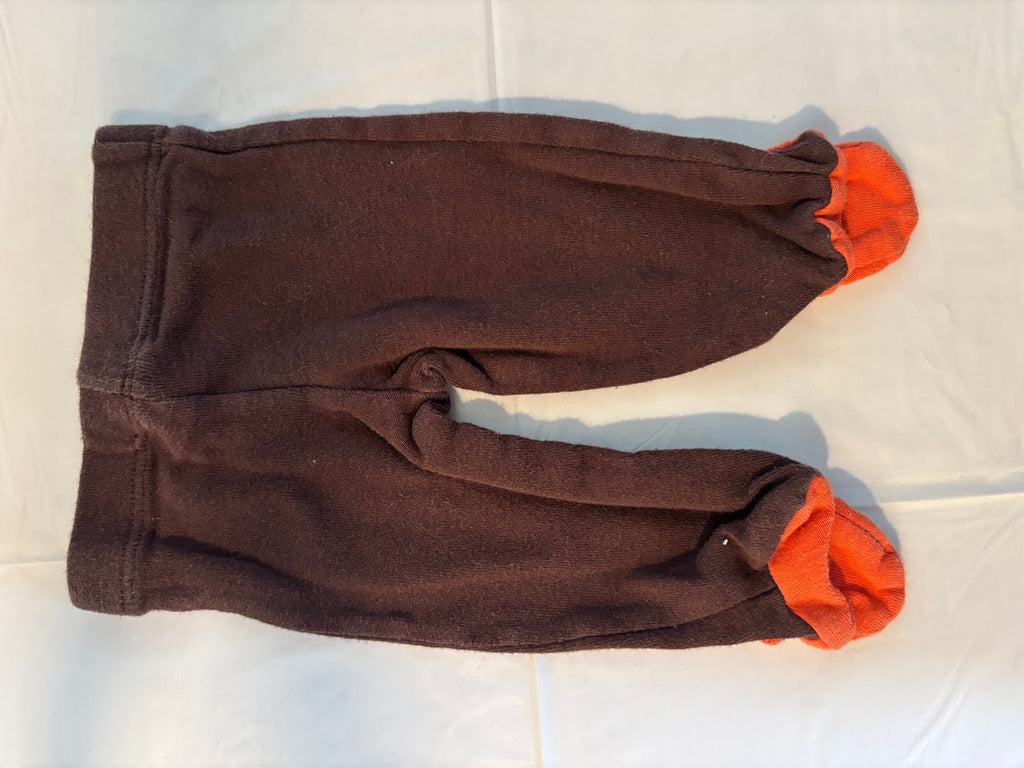 White and brown fox onesie & jogger pants (set)