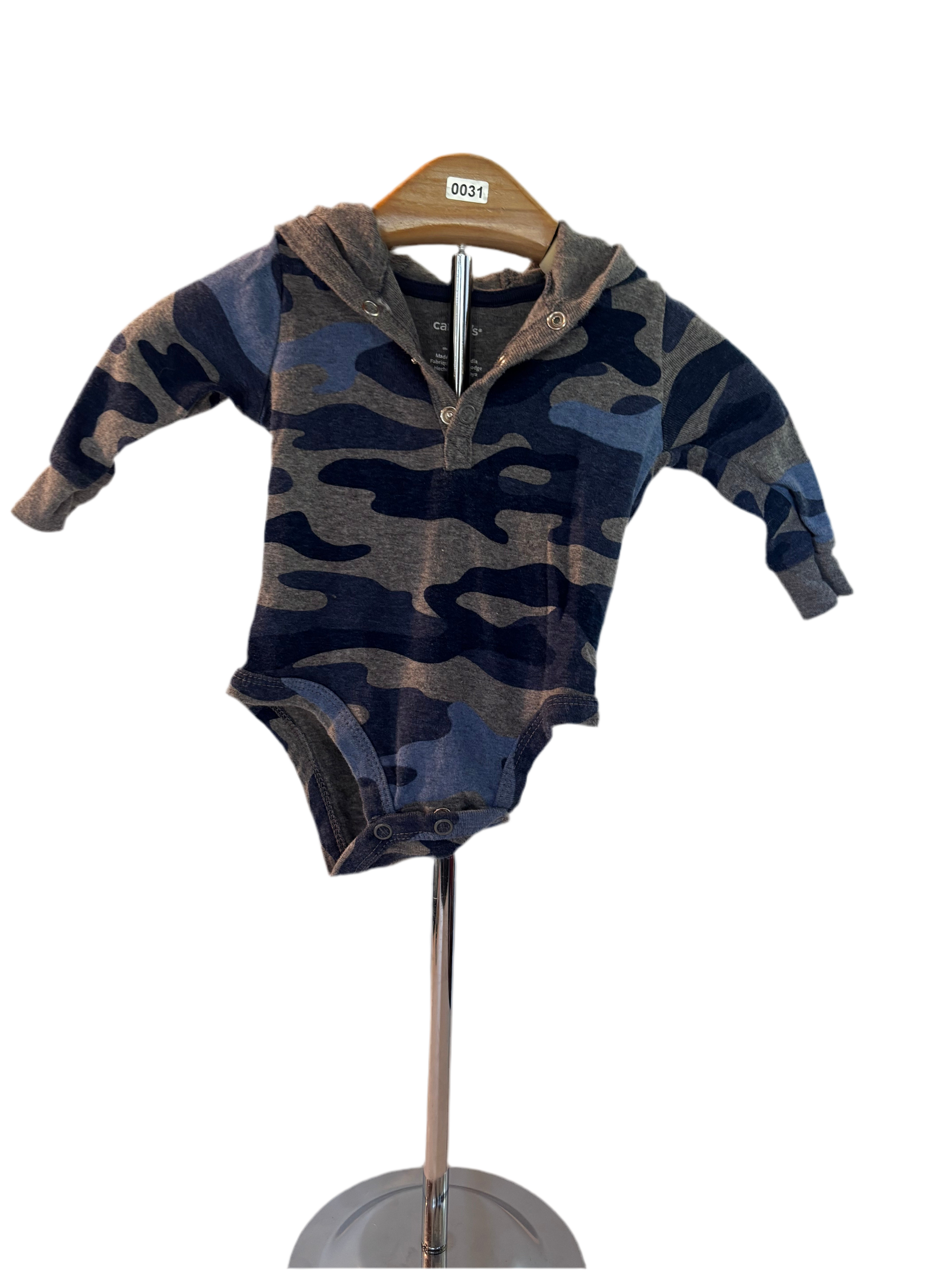 Camouflage blue onesie