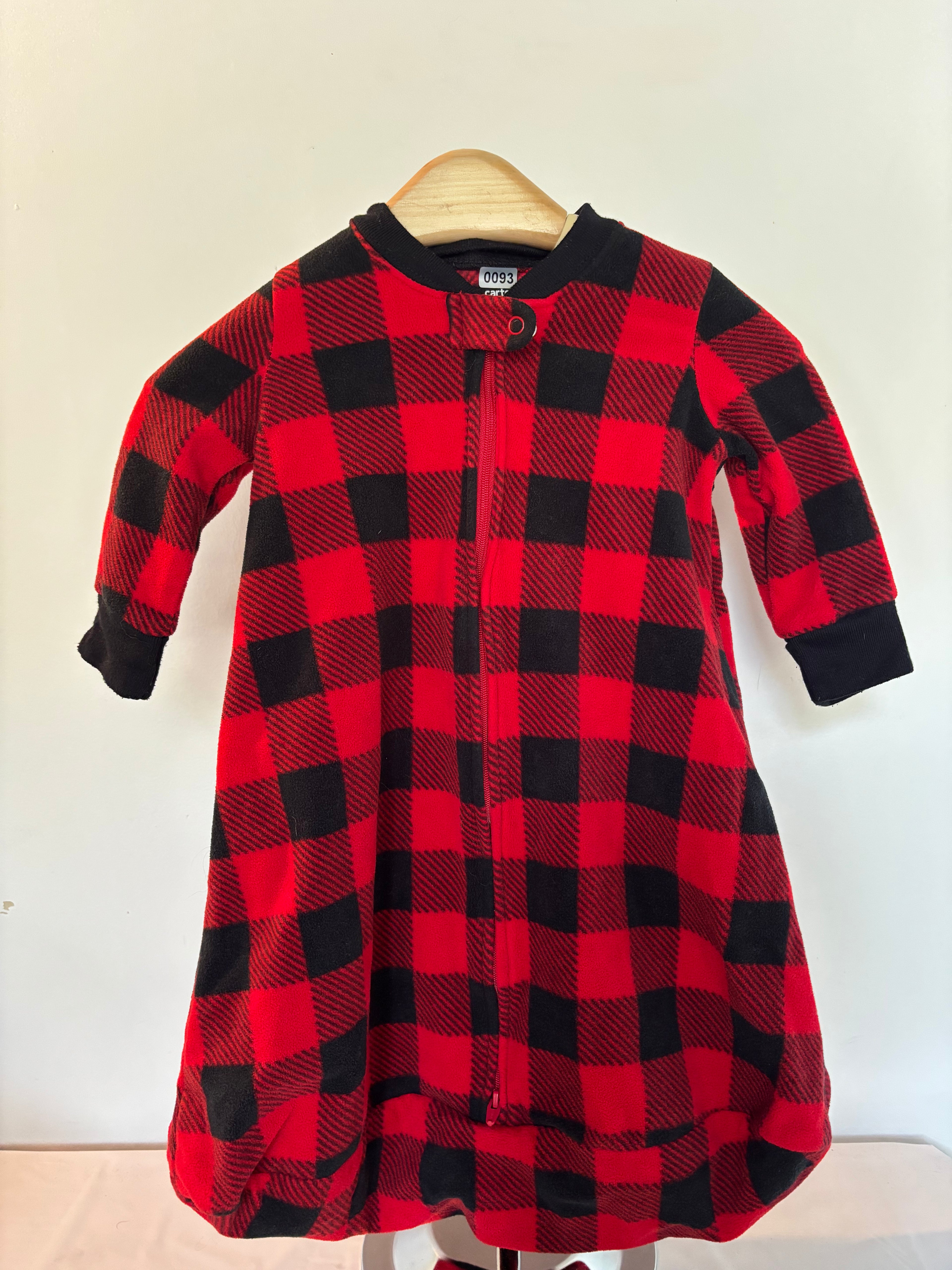 Baby sleep sack plaid