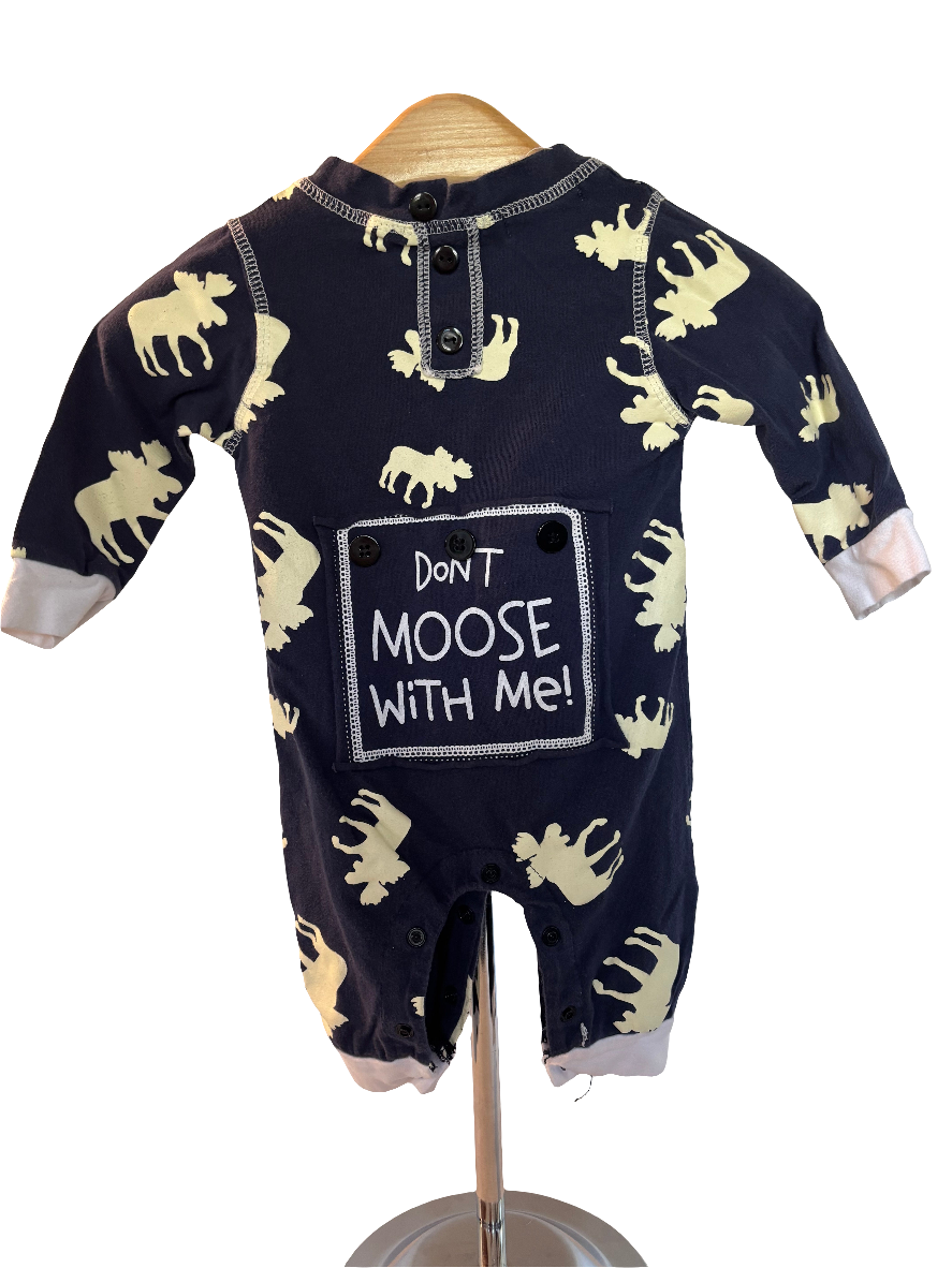 Moose Sleeper with faux butt flap “don’t moose with me!”