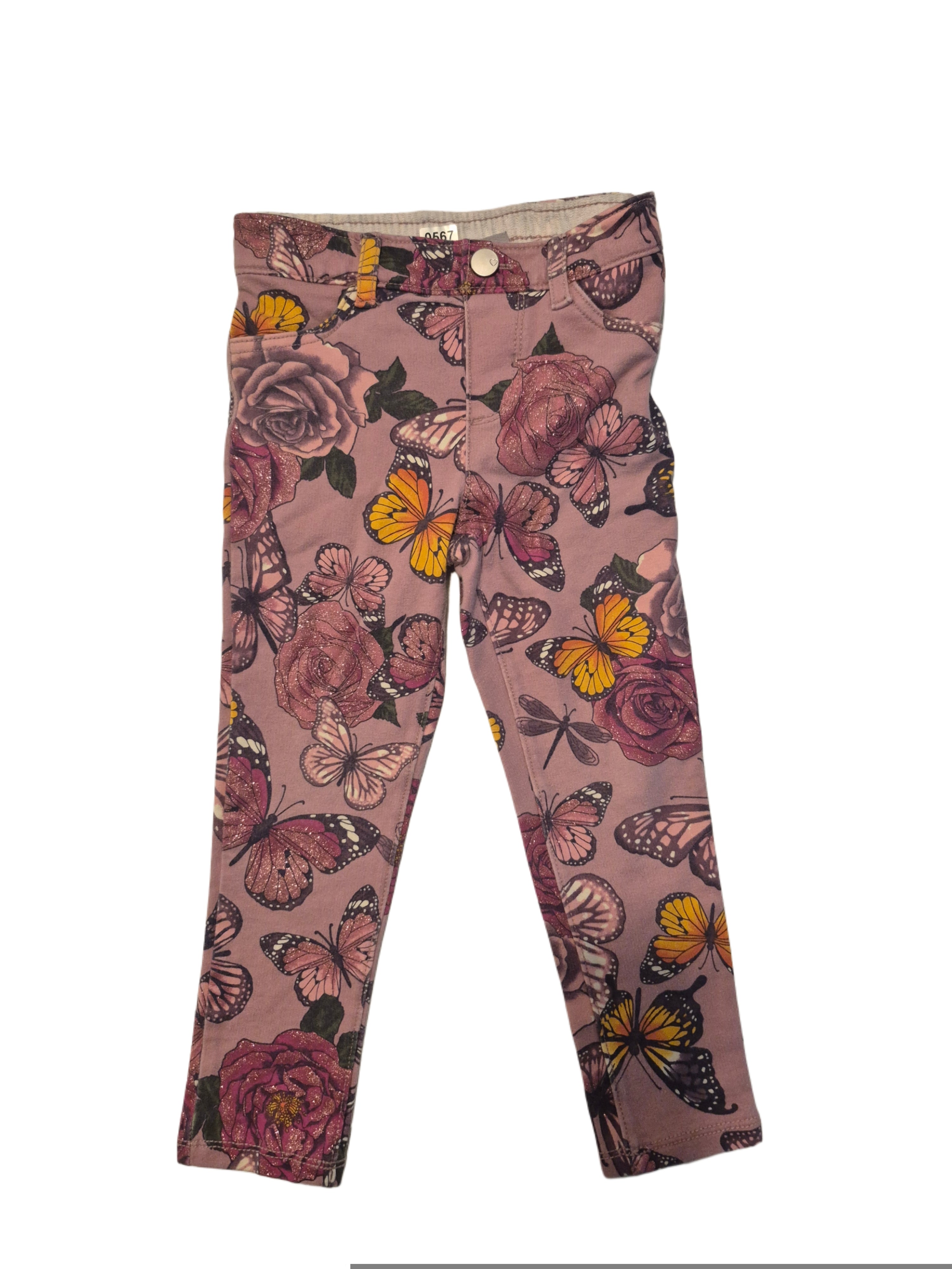 Toddler Girl butterfly jeans