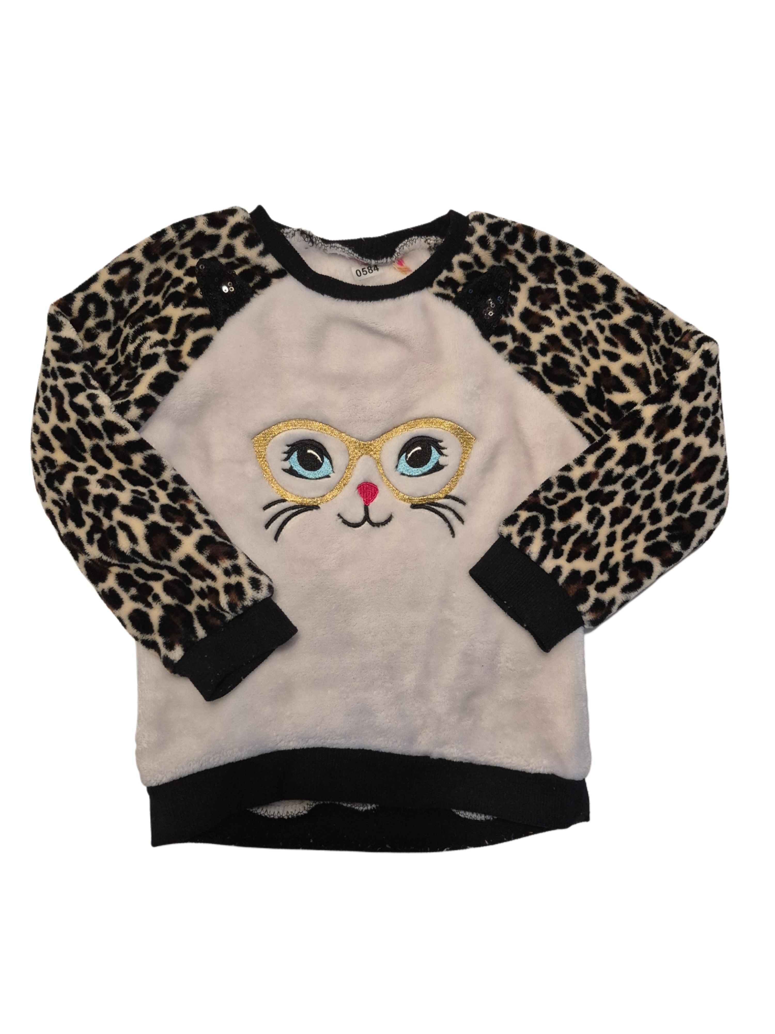 Long sleeved sweater (cheetah print)