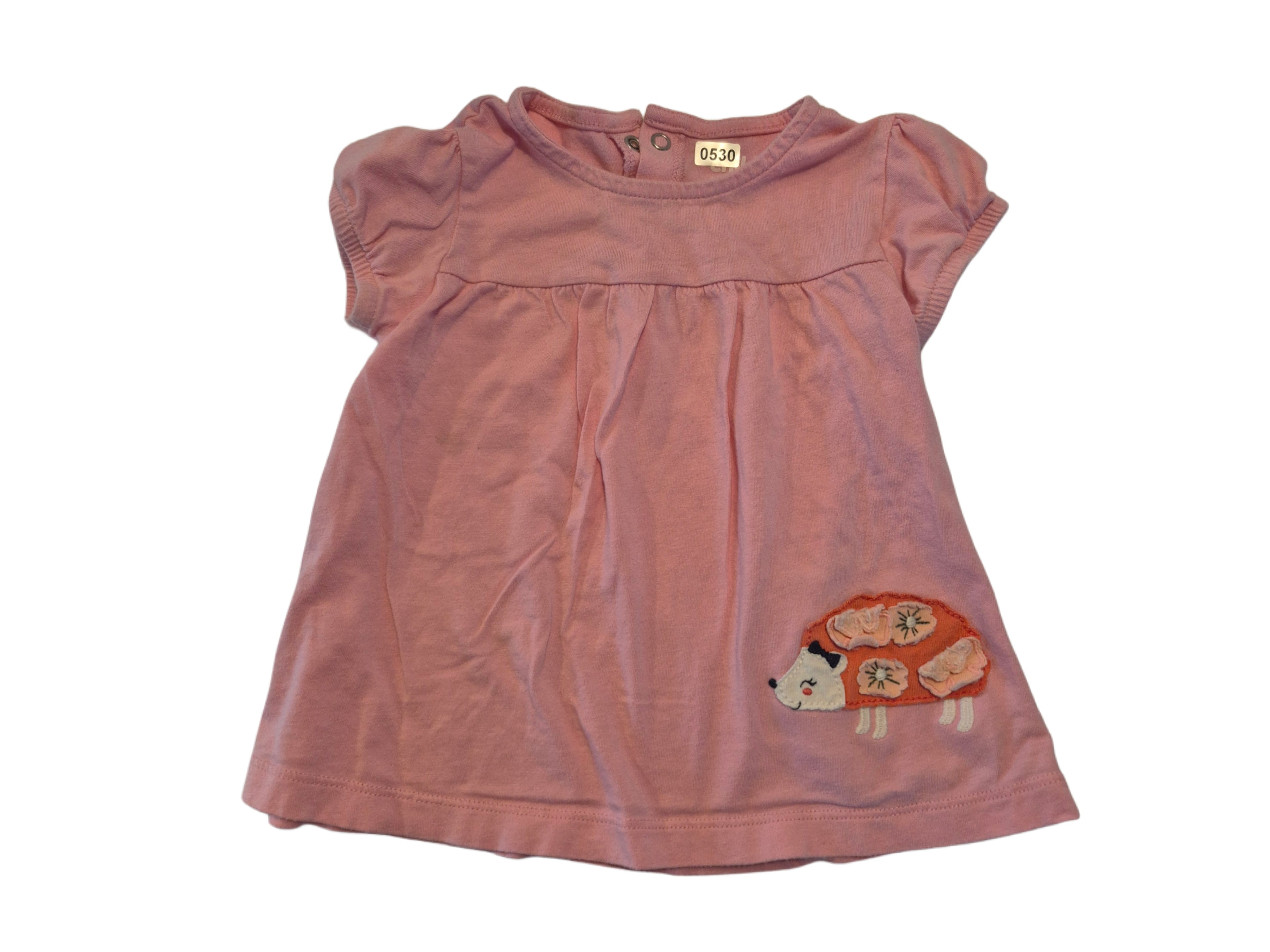 Short sleeved shirt hedgehog print