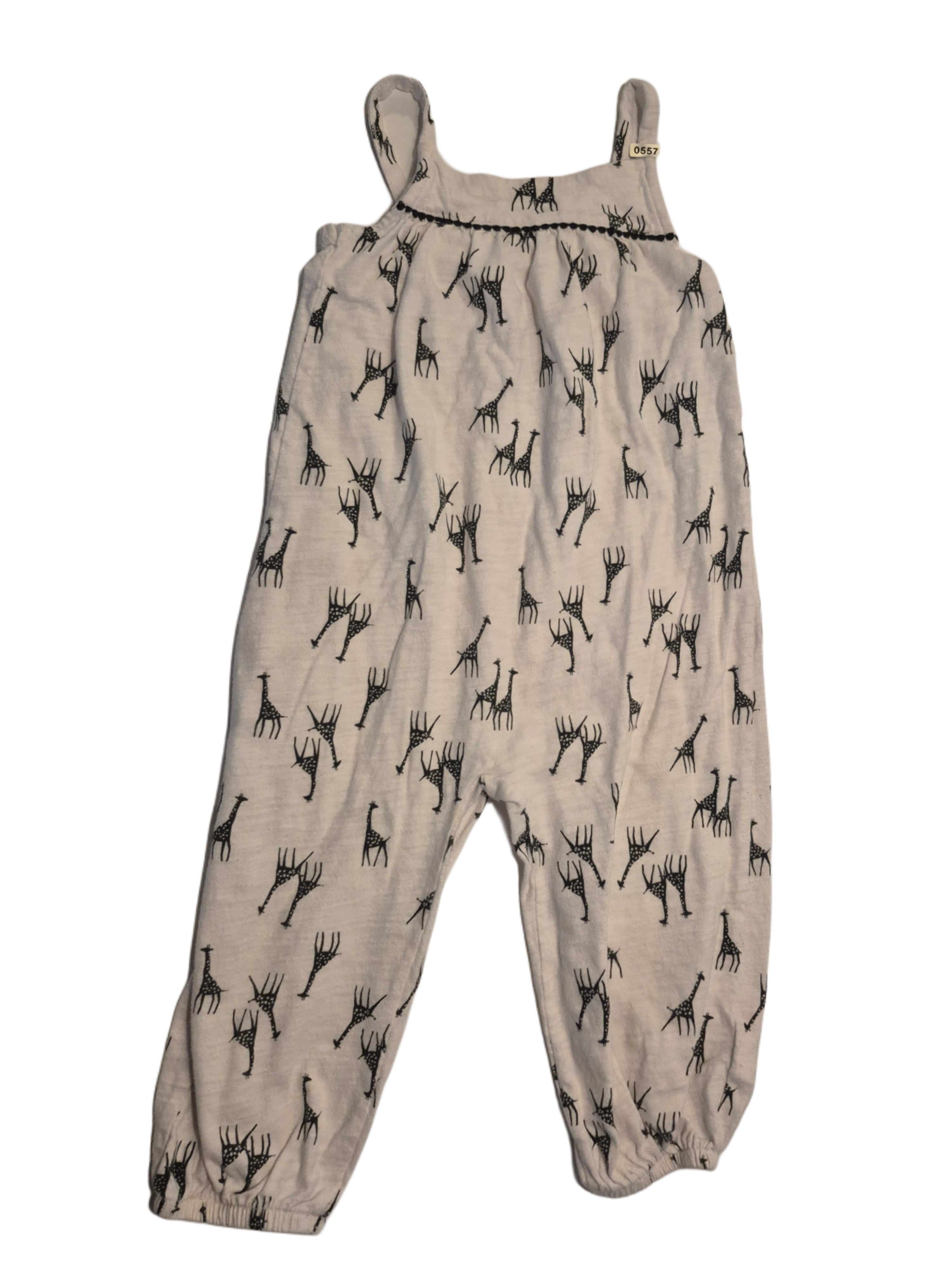 Toddler romper giraffe print
