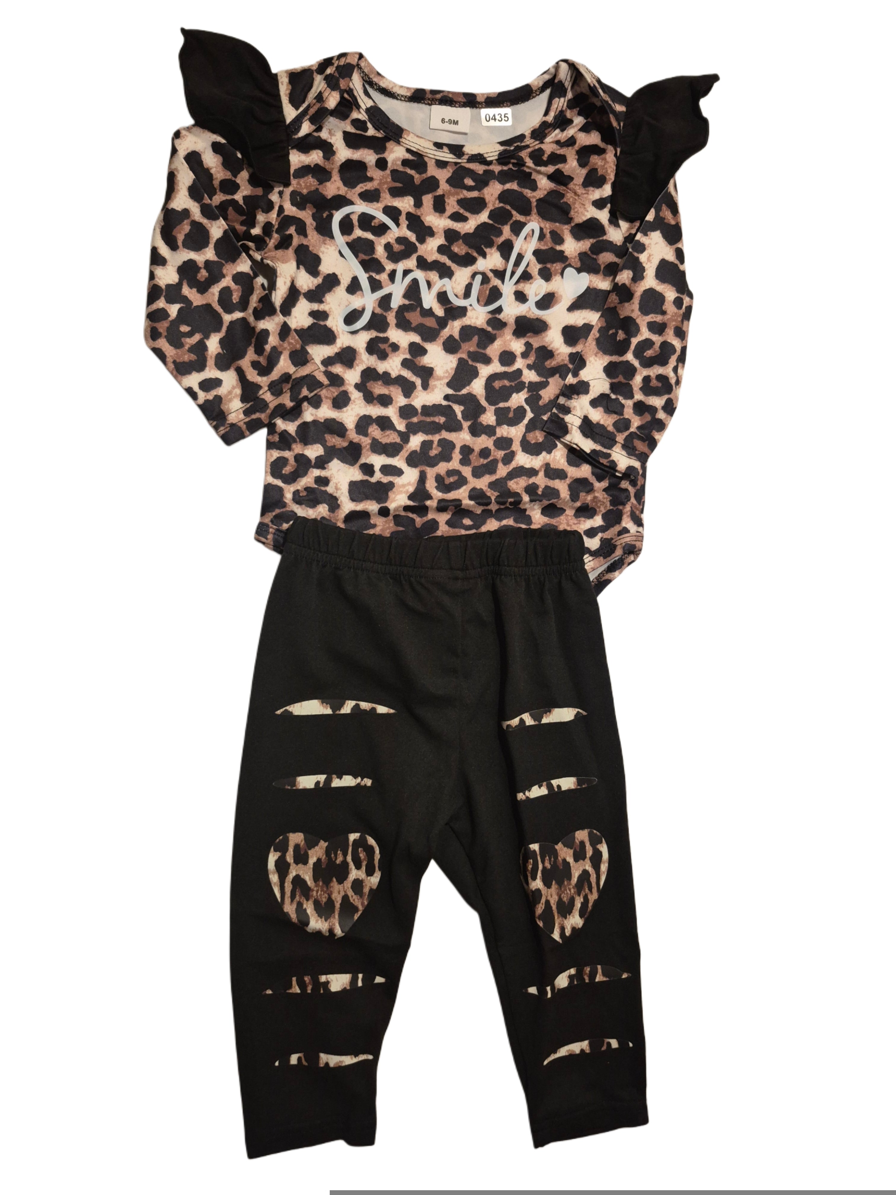 Baby girl long sleeved shirt and leggings!(cheetah print)