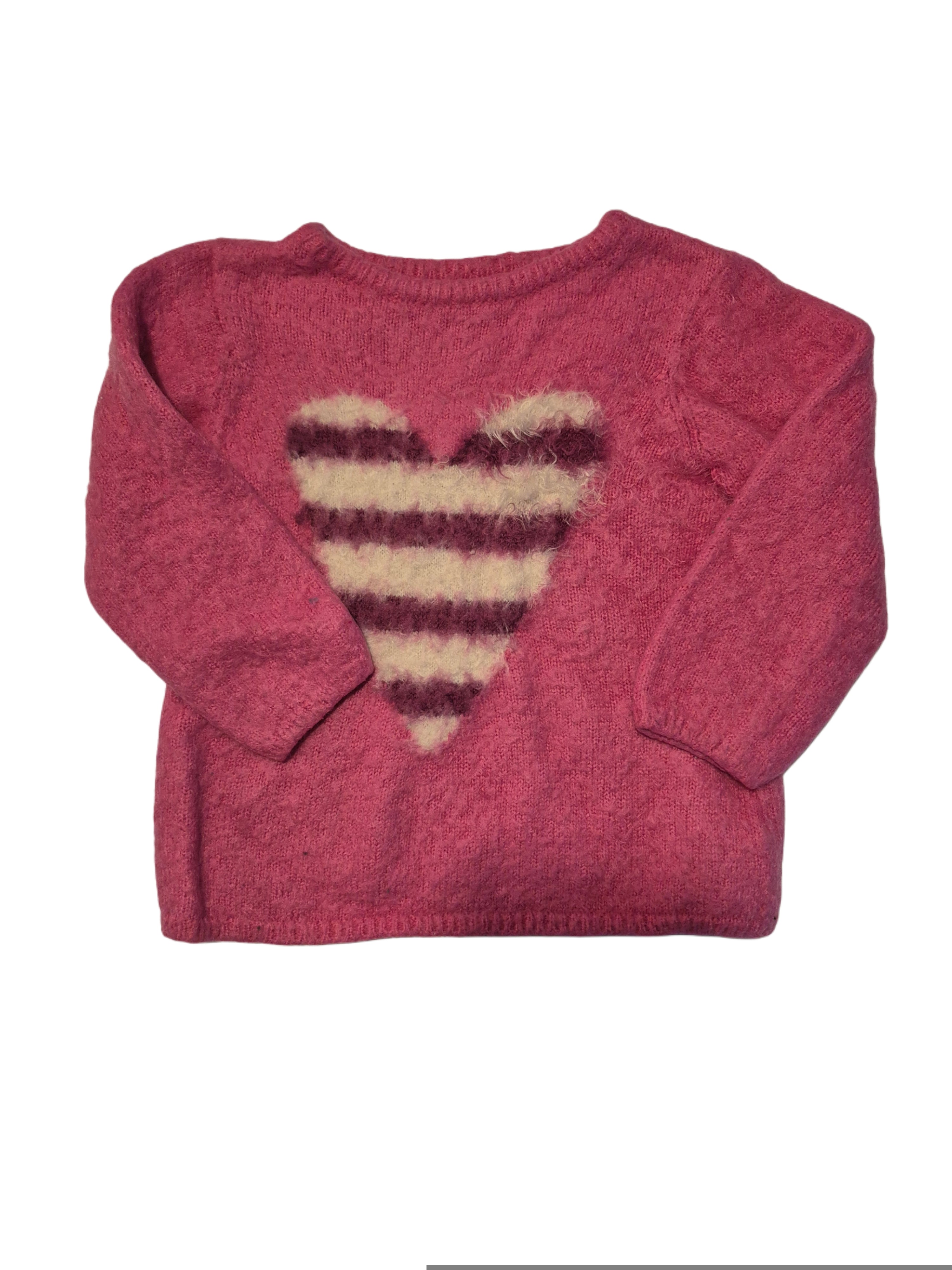 Long sleeved sweater “heart print”