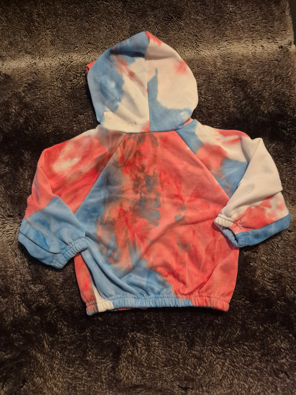 Tie-dye zip up hoodie ￼