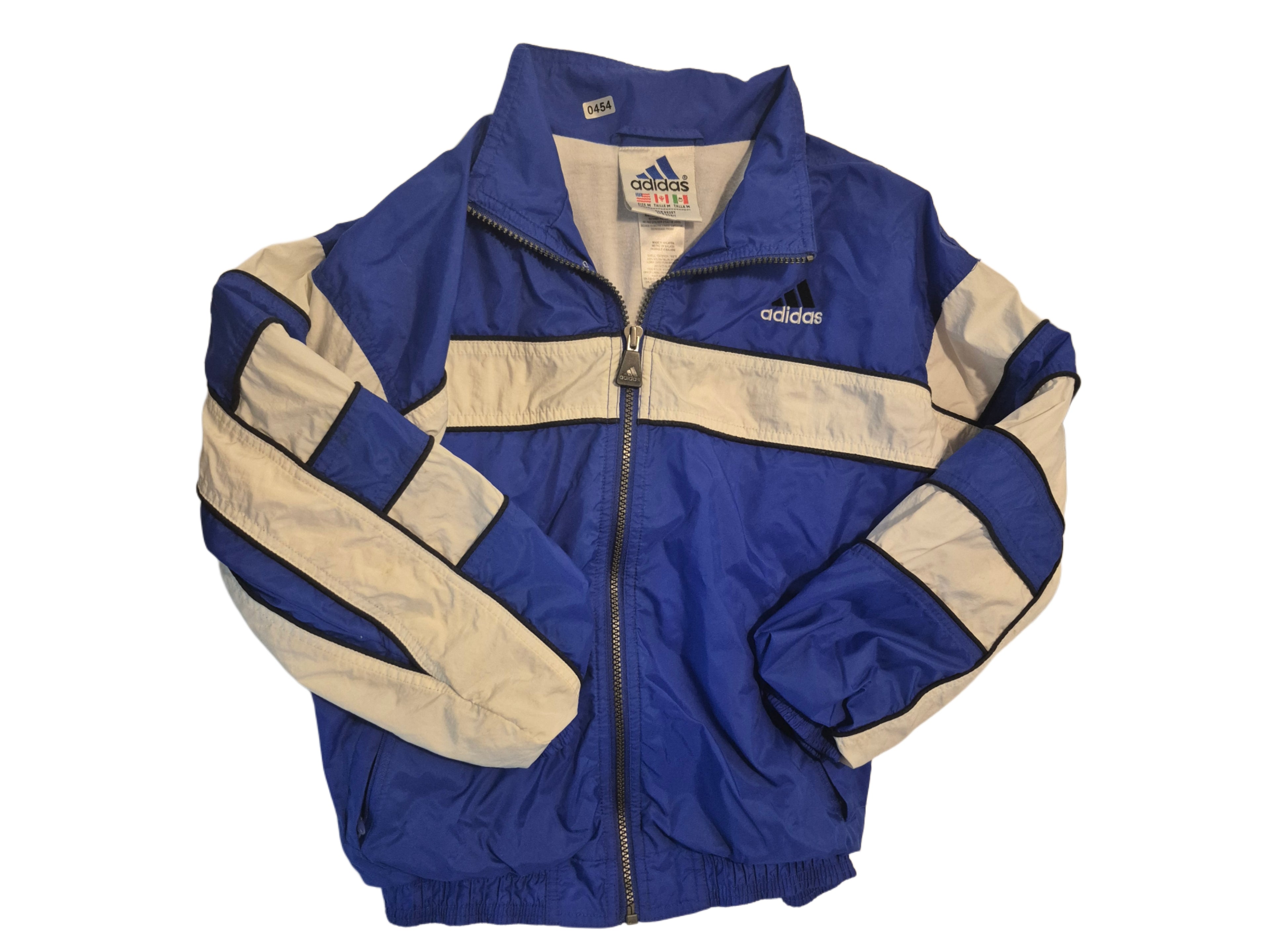 Blue windbreaker jacket