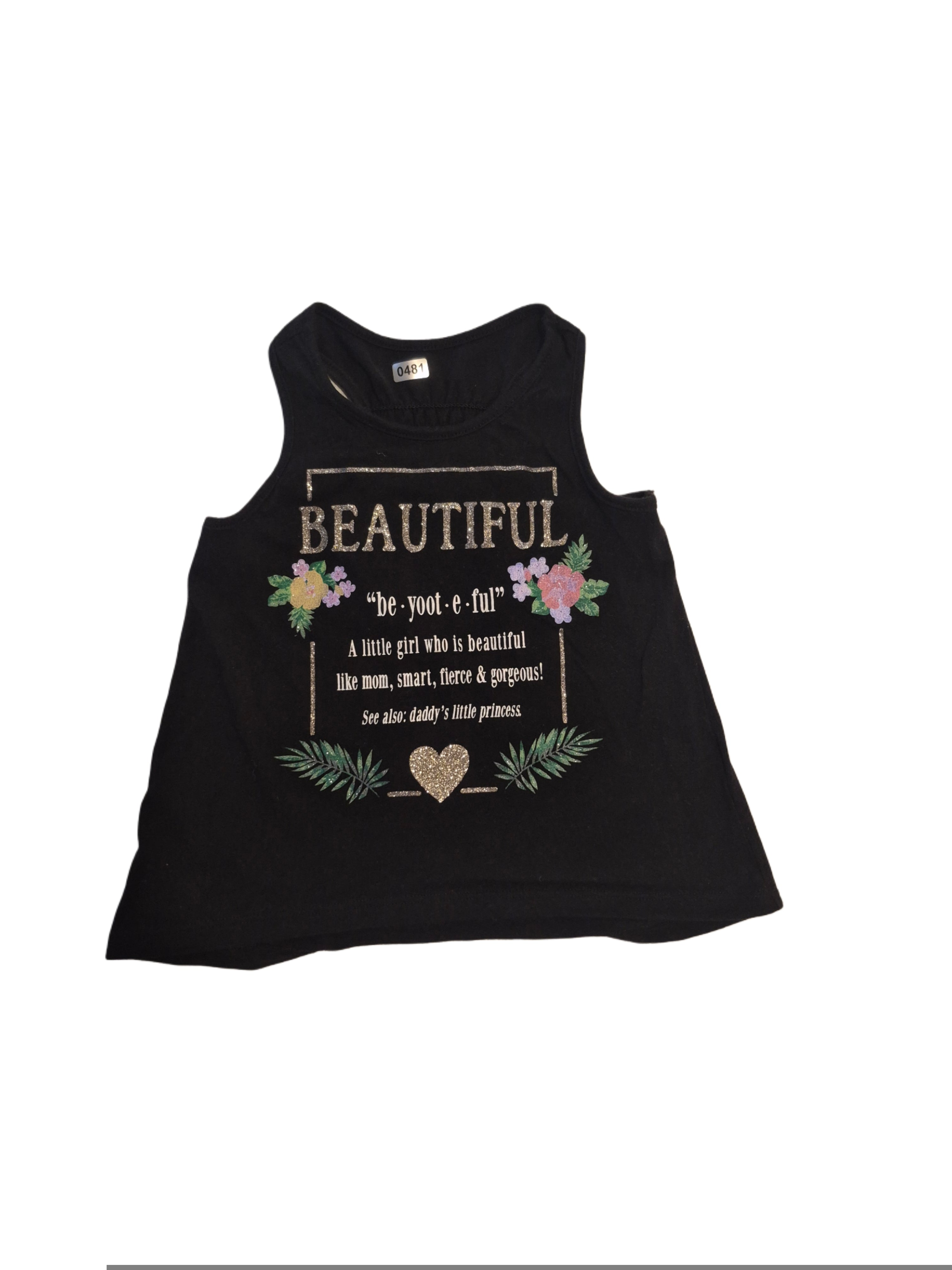 Black tank top toddler