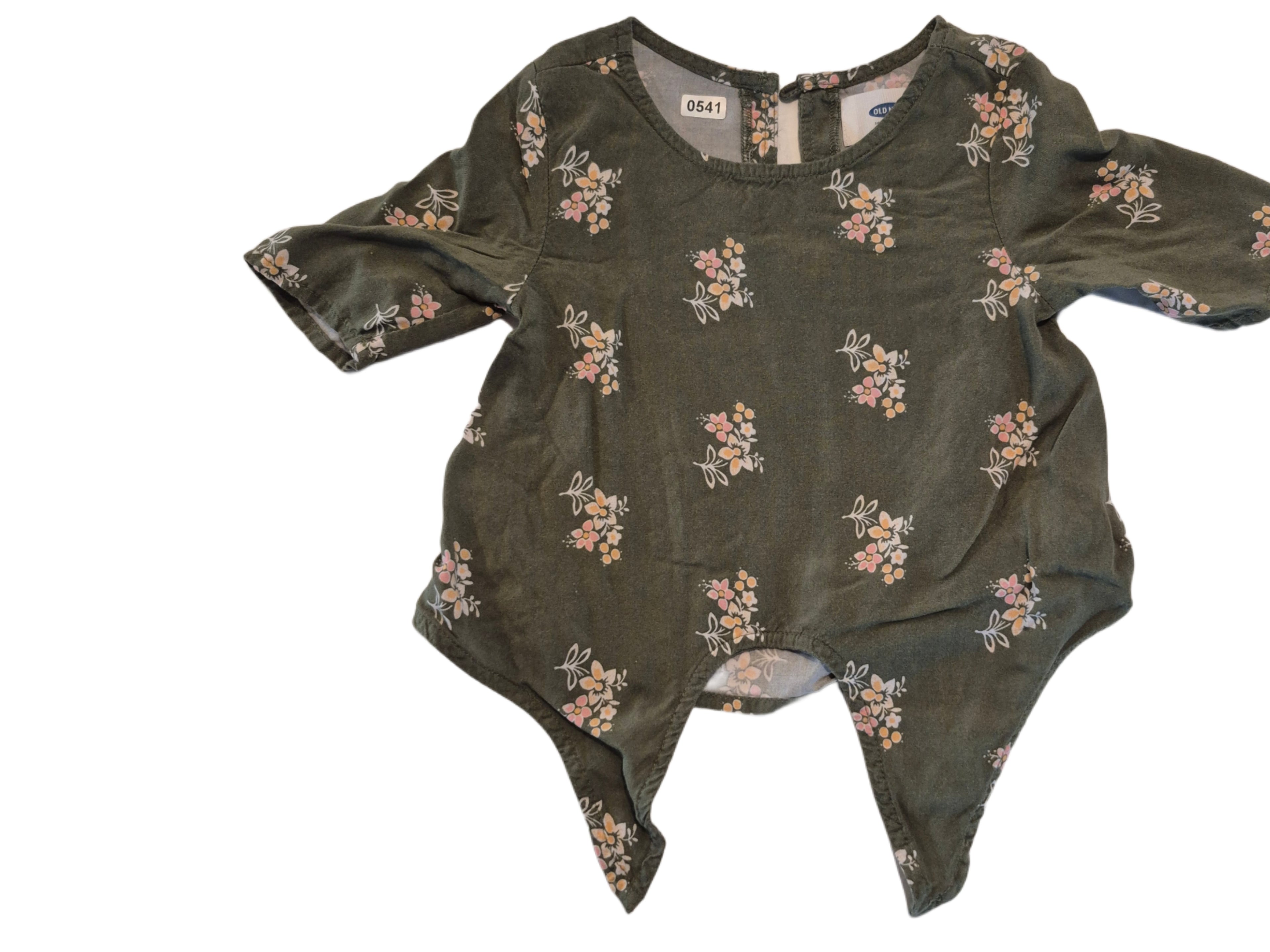 Baby long sleeve shirt. With tie front