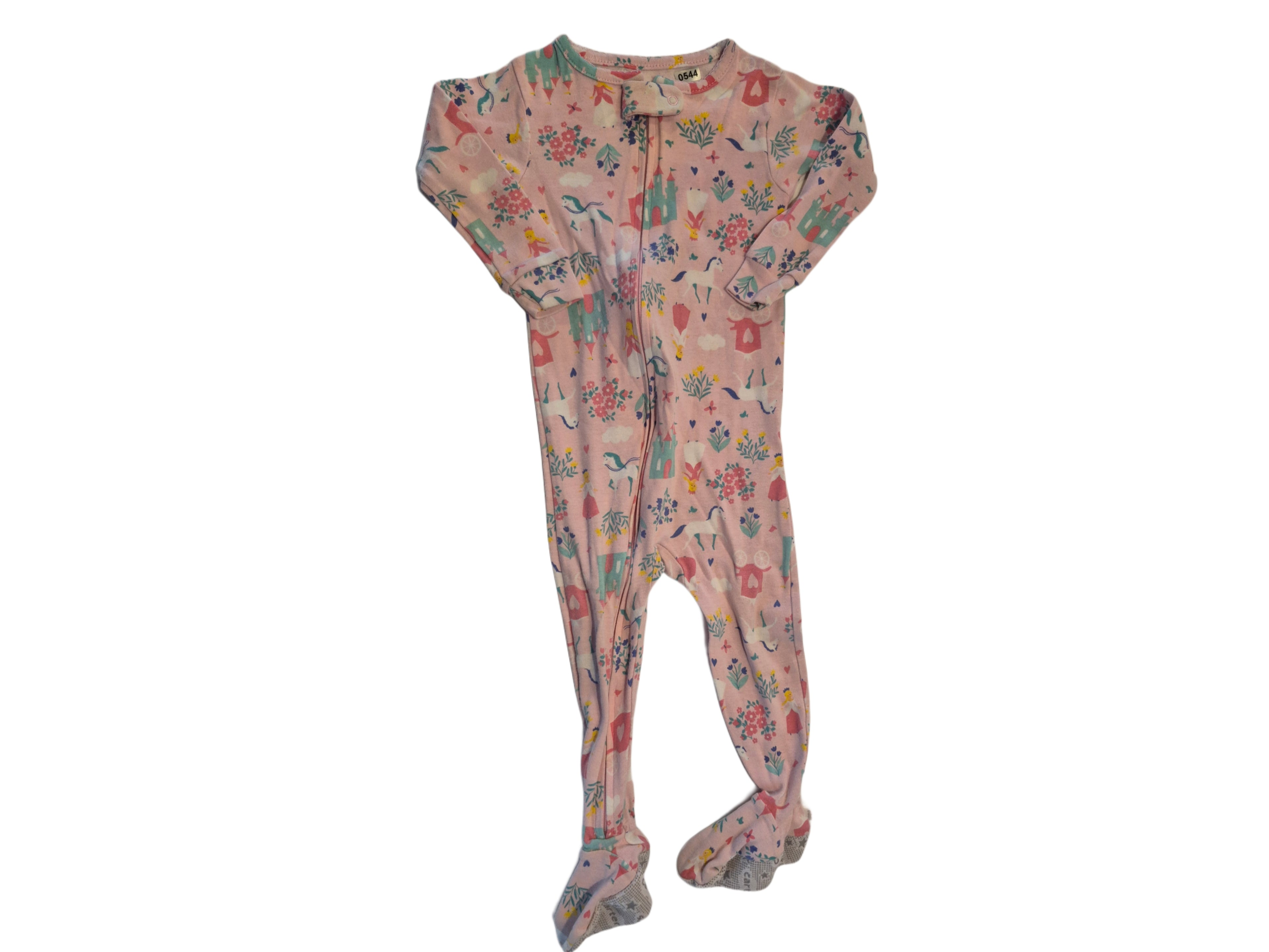 Pink Unicorn and Castle Print Sleeper