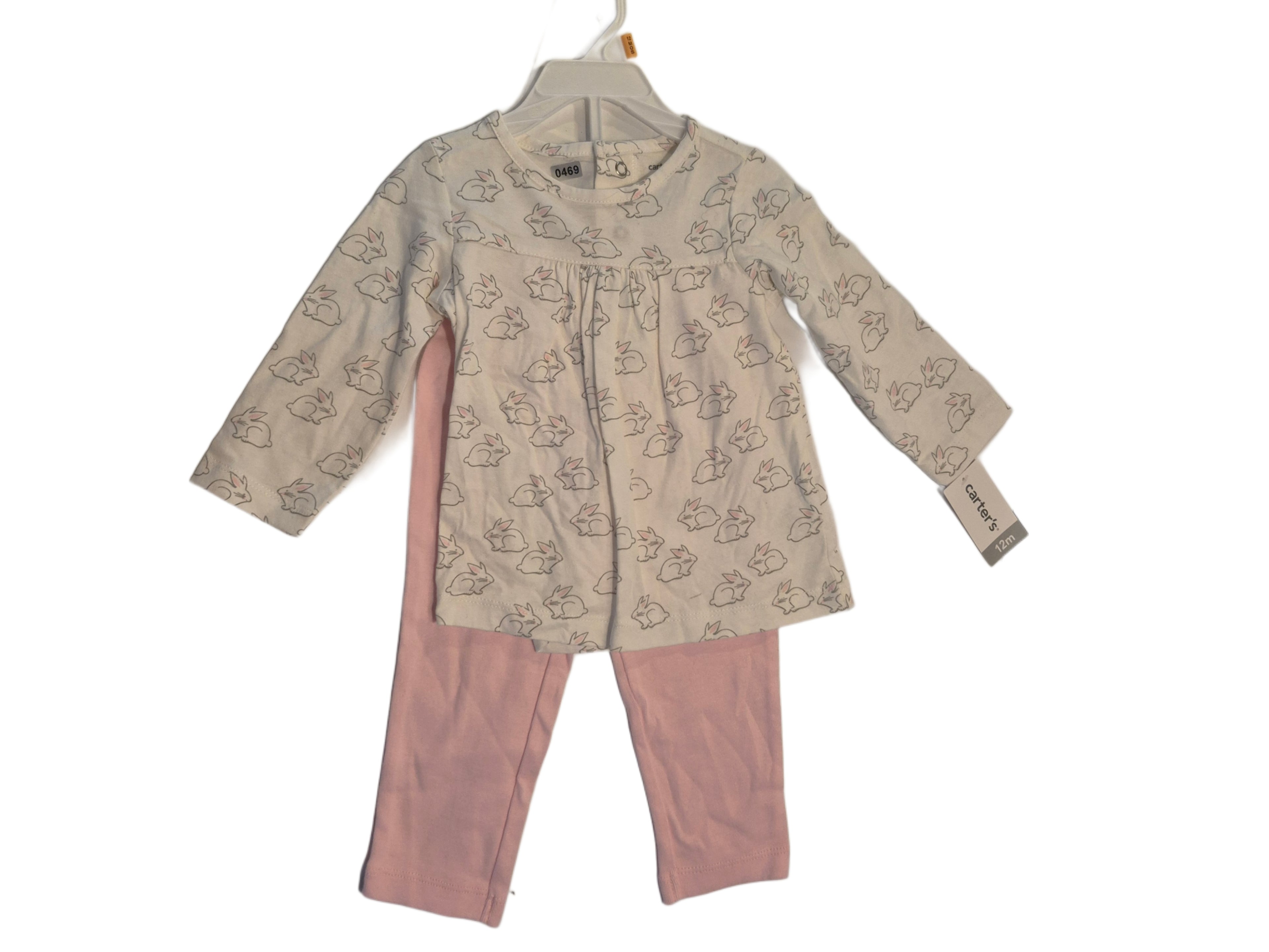 Baby girl long sleeve shirt and pants set (new with tags)