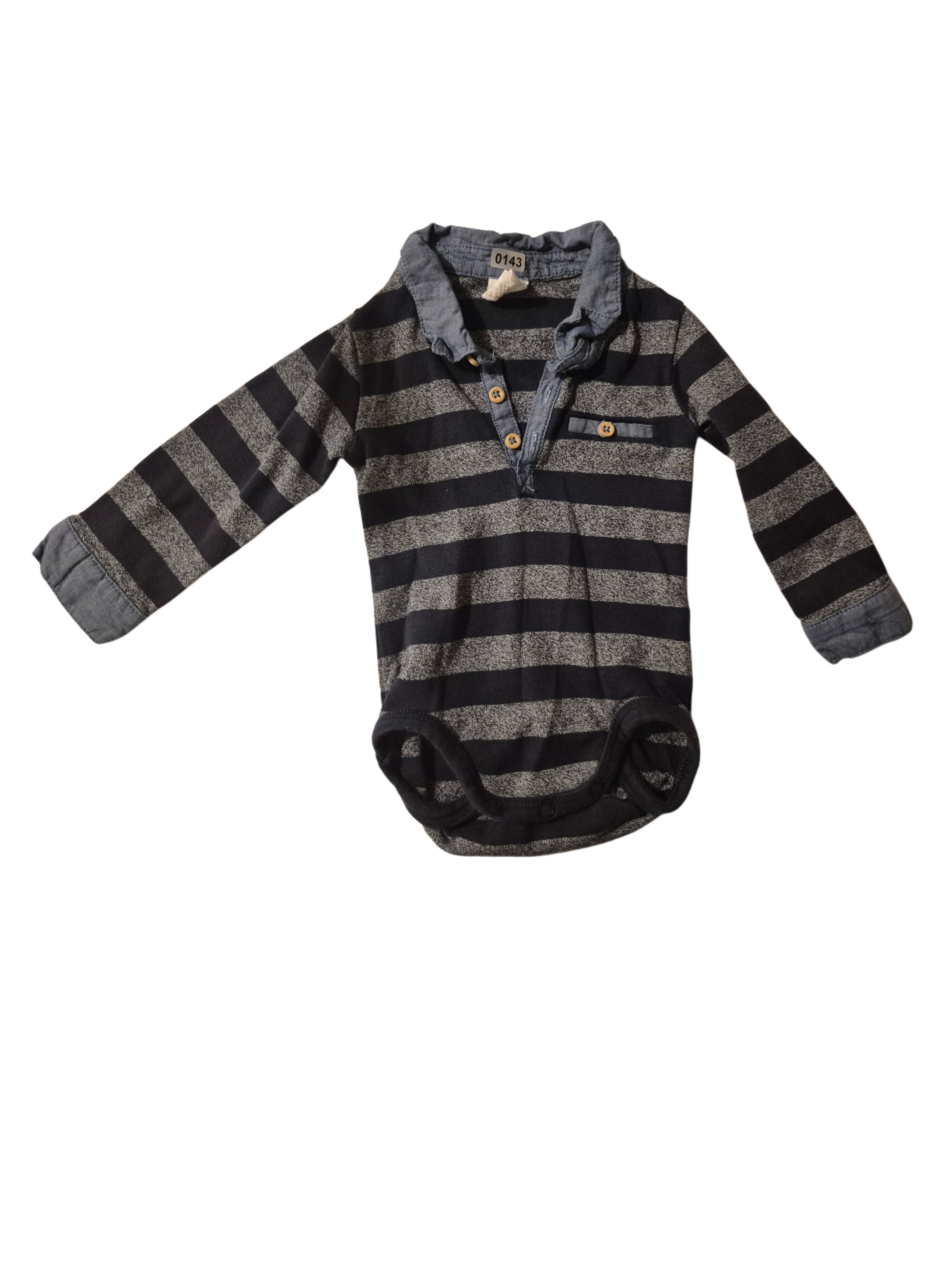 H&M striped onesie shirt