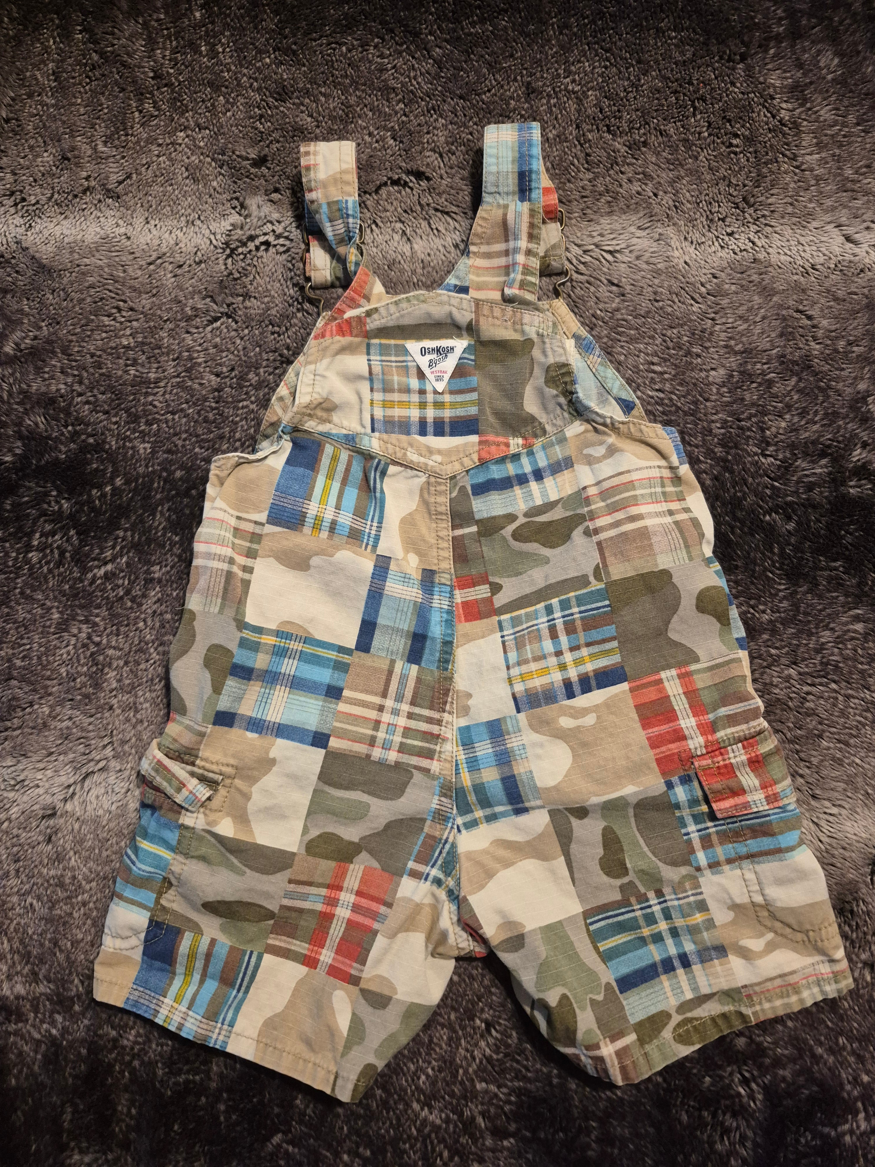 Boy overalls (multi colour print)