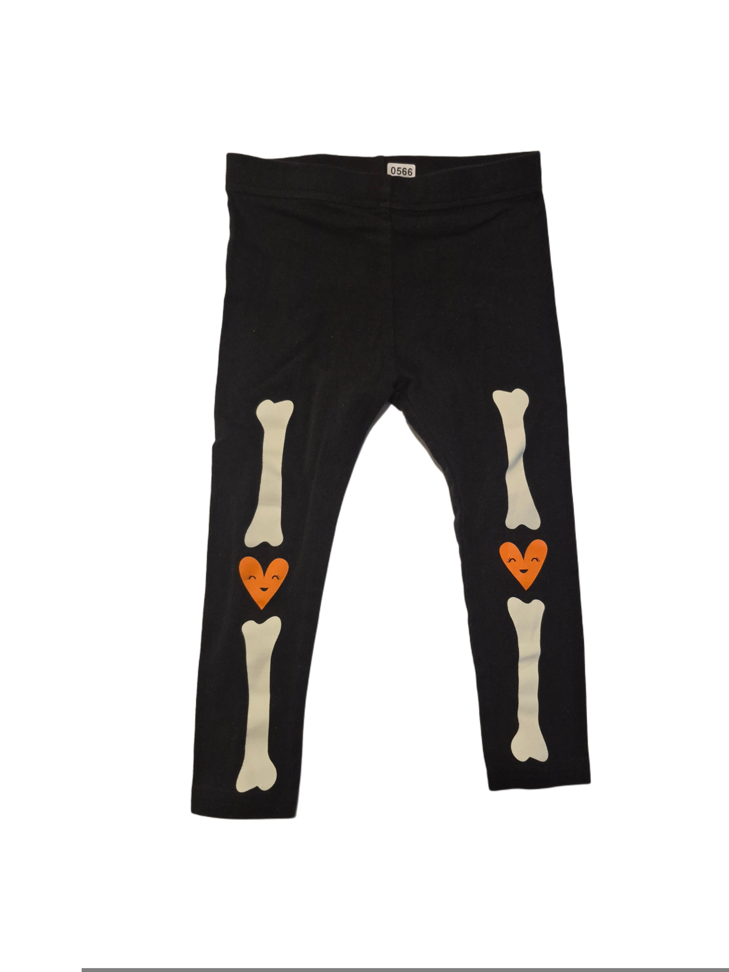 leggings (bone and heart)