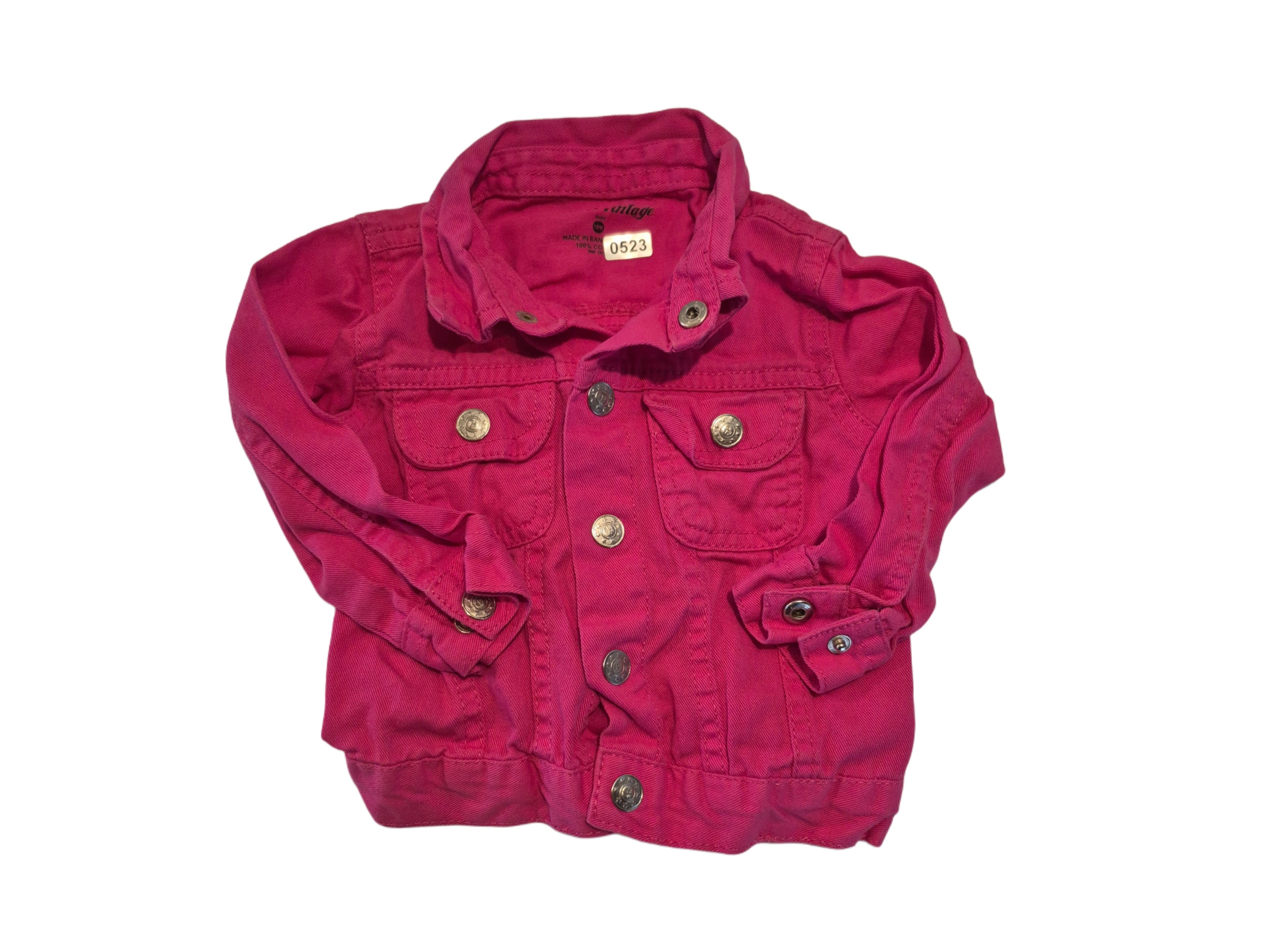 Hot Pink Buttoned Jacket