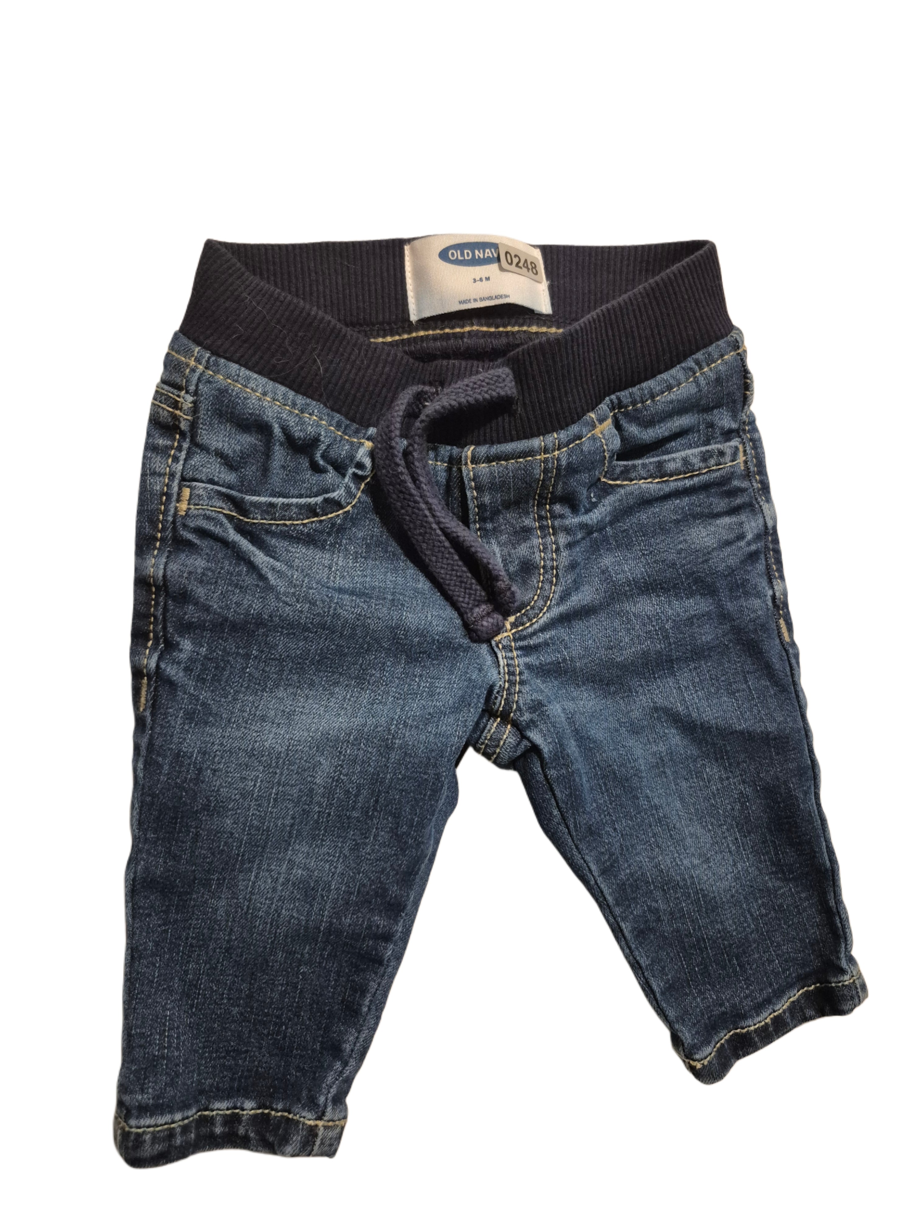 Baby boy denim jeans with stretch waist