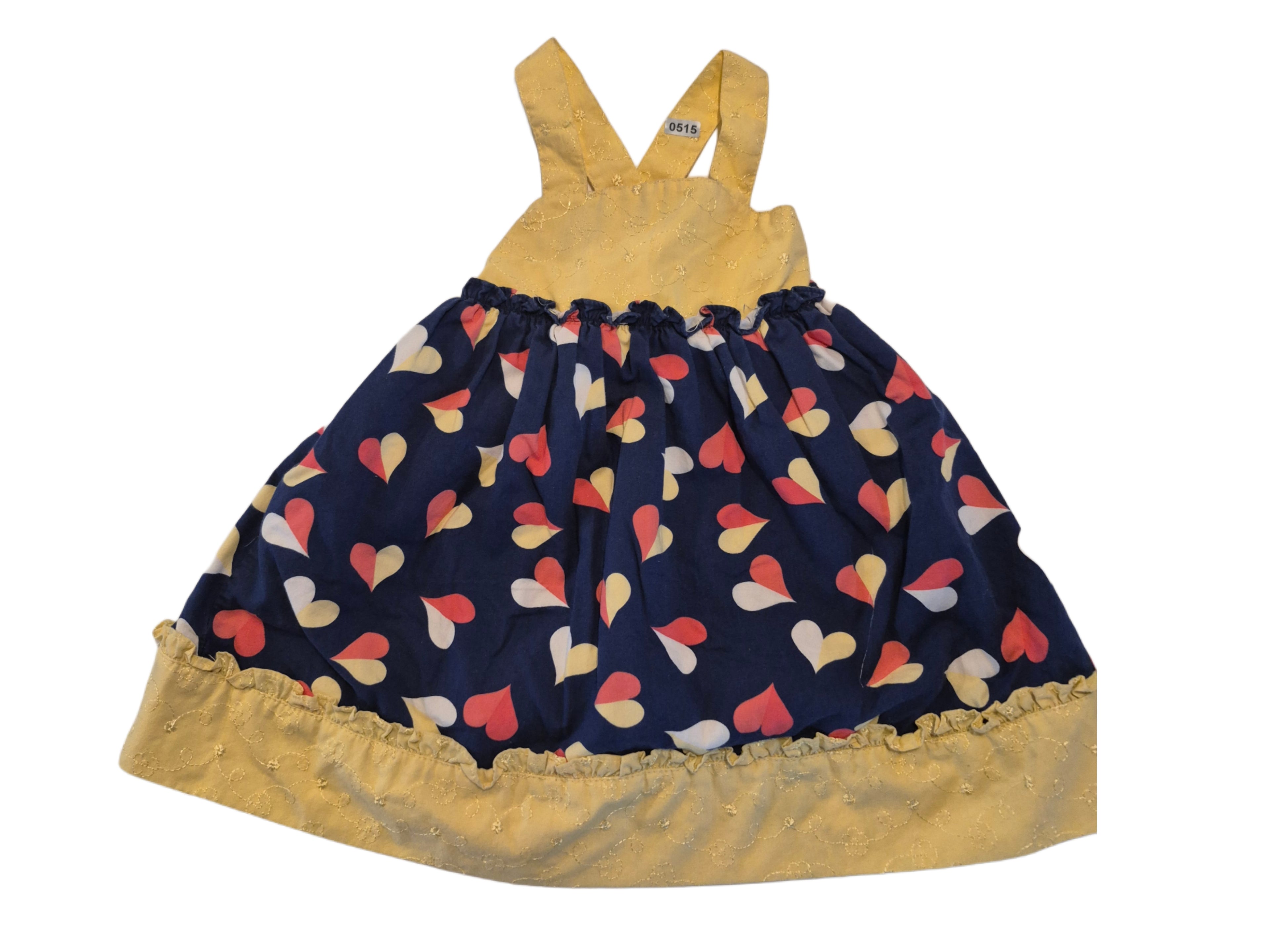 Girls Heart Print Dress