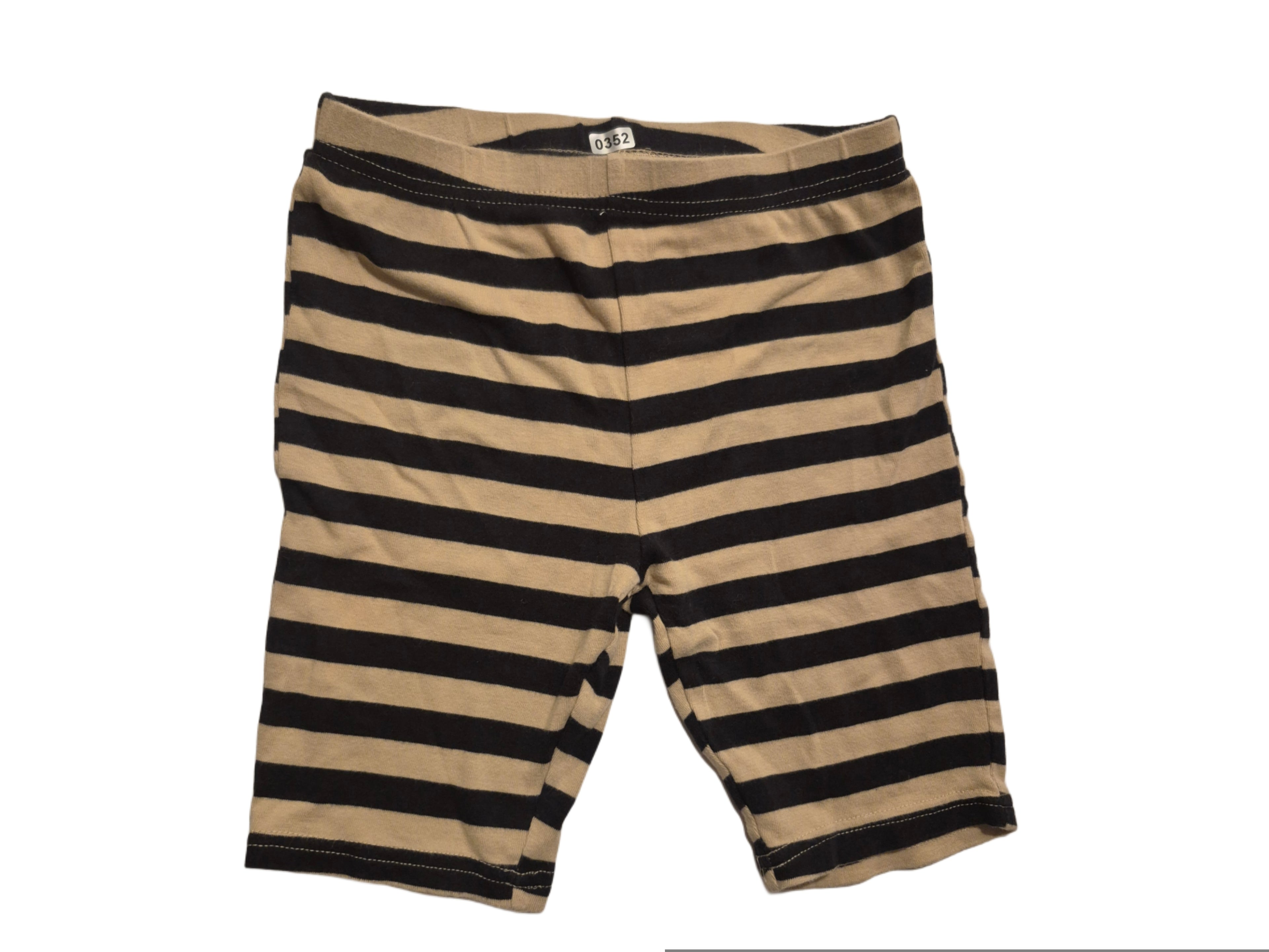 George brown and black striped shorts