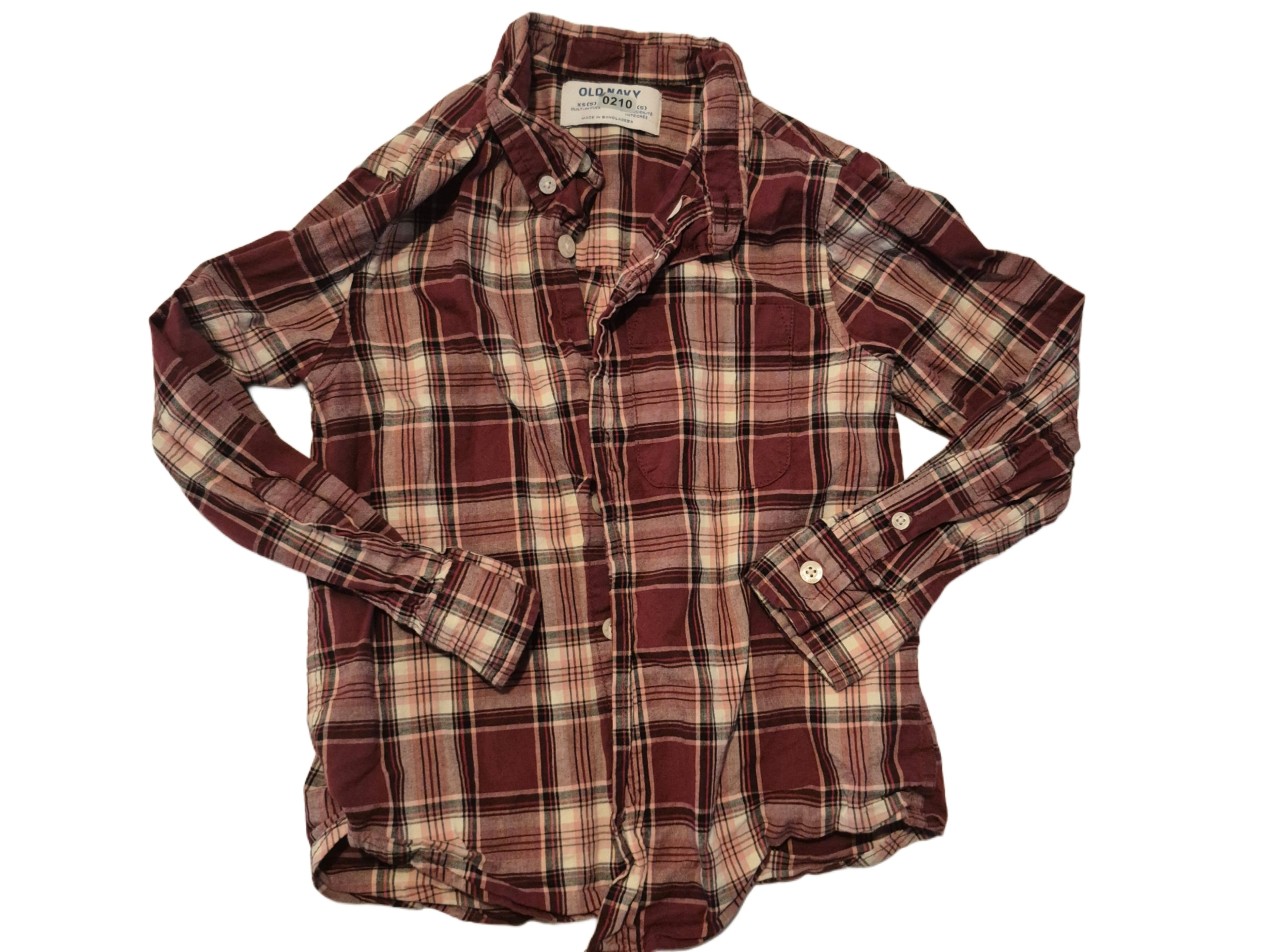 Plaid Buttoned Up Long Sleeved Shirt