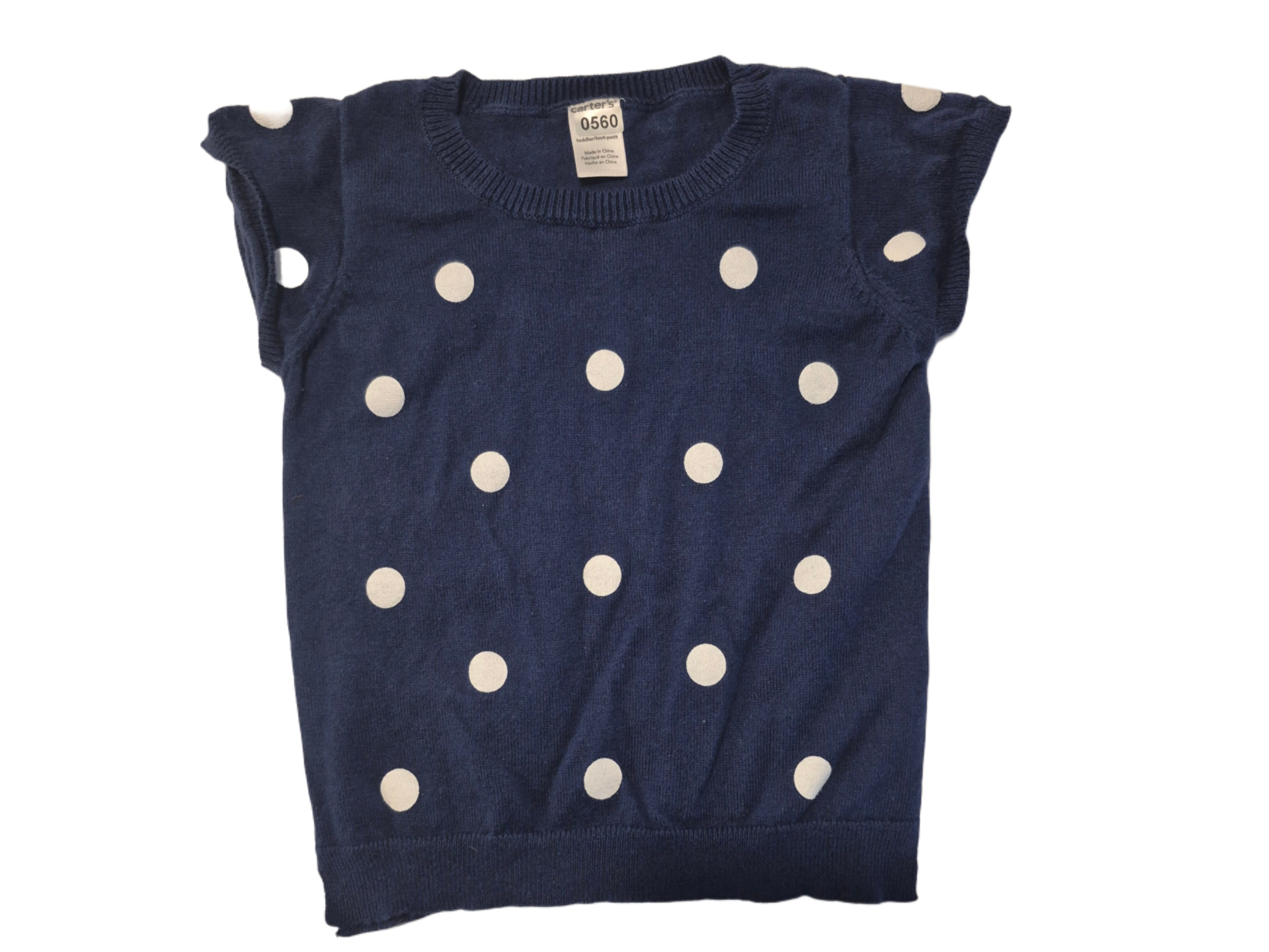 Girls short sleeved sweater shirt